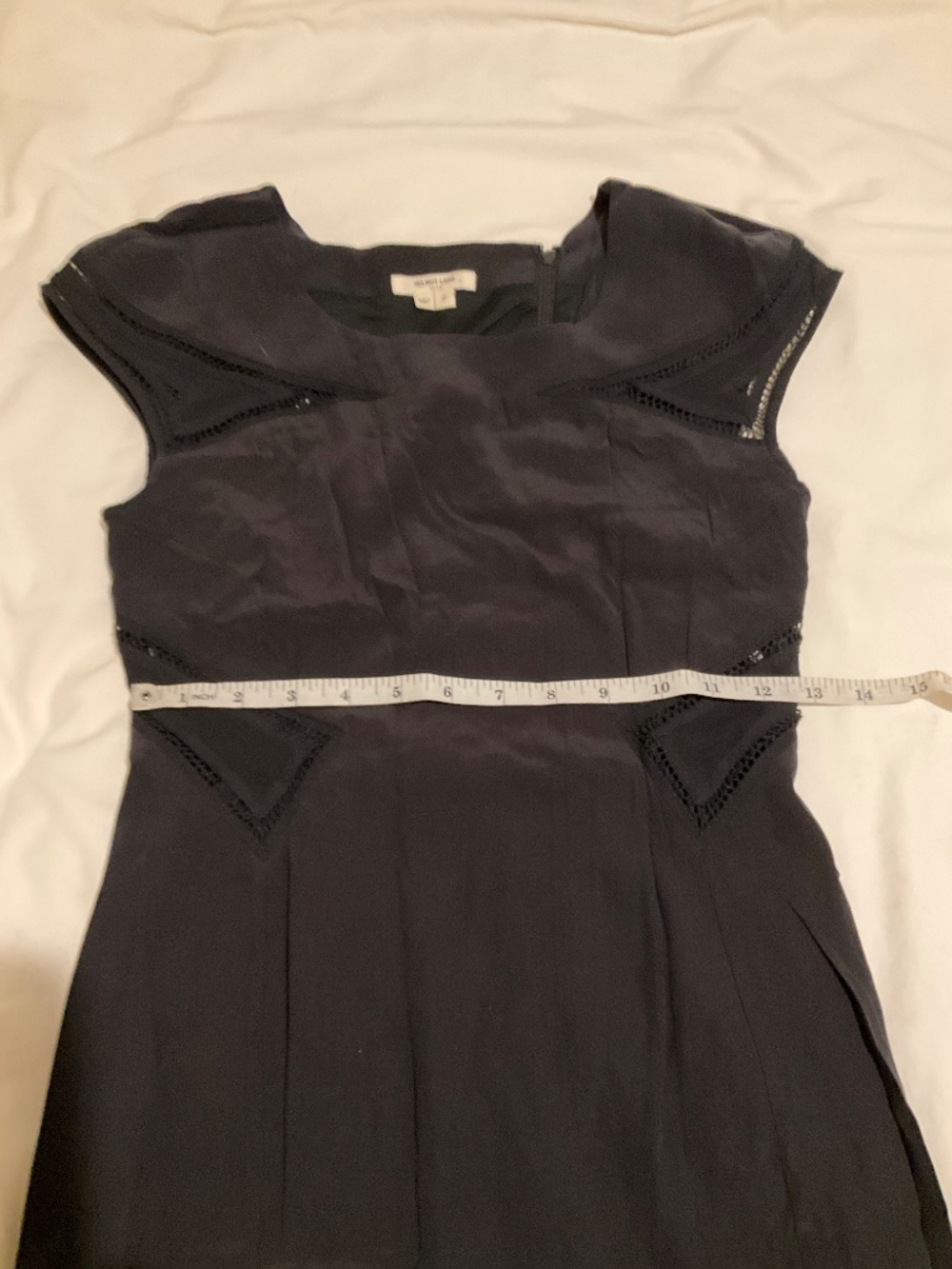 HELMUT LANG size 2 SILK mini dress black - Picture 6 of 16